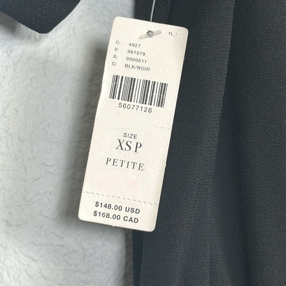 Anthropologie Allegory Textured Jumpsuit Black Womens Size XS Petite NWT - Picture 9 of 16